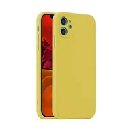 Etui i futerały do telefonów - Ochronne etui na telefon komórkowy iPhone 14 Pro Max Plus Matowe silikonowe cienkie etui na telefon komórkowy: Apple iPhone 14 Plus, kolor: żółty - miniaturka - grafika 1