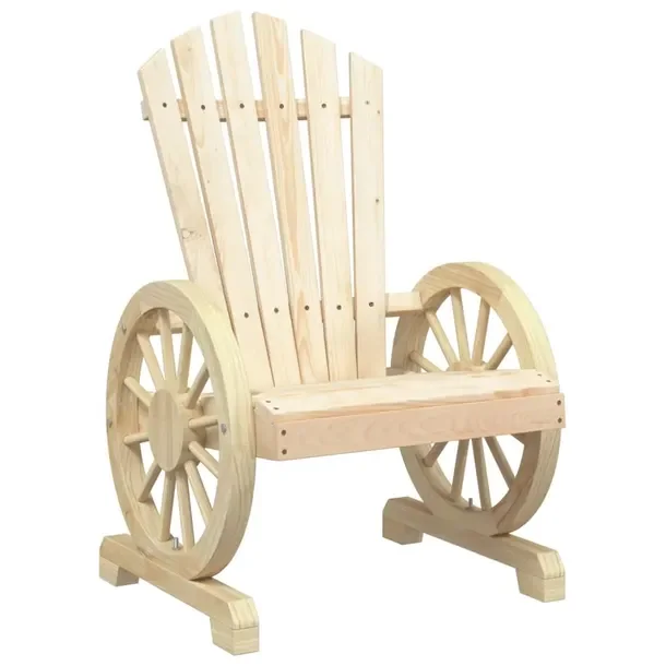 Krzesło ogrodowe Adirondack z litego drewna jodłowego 63x62x99 cm