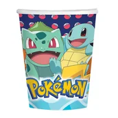 Dekoracje i nakrycia stołu na imprezę - Kubki Pokemon, papierowe, 250 ml, 8 szt. - miniaturka - grafika 1