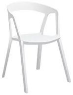 Krzesła - King Home Krzesło 57x56,5x77cm Vibia białe 210-APP.WHITE - miniaturka - grafika 1
