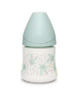 Butelki dla niemowląt - Suavinex Butelka Hygge okrągły wolny przepływ Króliki miętowe 150ml | PONAD 10 TYŚ PRODUKTÓW W ATRAKCYJNYCH CENACH | SZYBKA - miniaturka - grafika 1