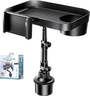 Uchwyty samochodowe do telefonów - Remax UCHWYT SAM REMAX RM-C48 Z UCHWYTEM NA KUBEK CUP HOLDER BLACK - miniaturka - grafika 1