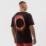 Koszulki sportowe męskie - Męski t-shirt oversize z bawełny organicznej 4F 4FWSS24TTSHM1286 - brązowy - miniaturka - grafika 1