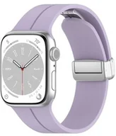 Akcesoria do smartwatchy - Bizon Silikonowy pasek Strap Watch Silicone do Apple Watch 38/40/41/42mm, lawendowy - miniaturka - grafika 1