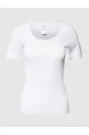 Koszulki i topy damskie - T-shirt z okrągłym dekoltem model LUXURY - Schiesser - miniaturka - grafika 1