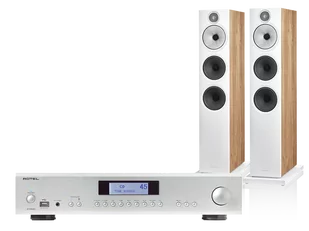 Rotel A12 MKII (srebrny) + 603 S3 (dąb) - Zestawy stereo - miniaturka - grafika 1