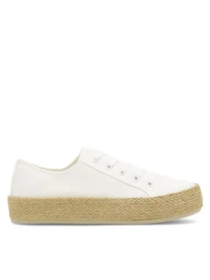 DeeZee Espadryle WS19130-3 Biały - Espadryle damskie - miniaturka - grafika 1