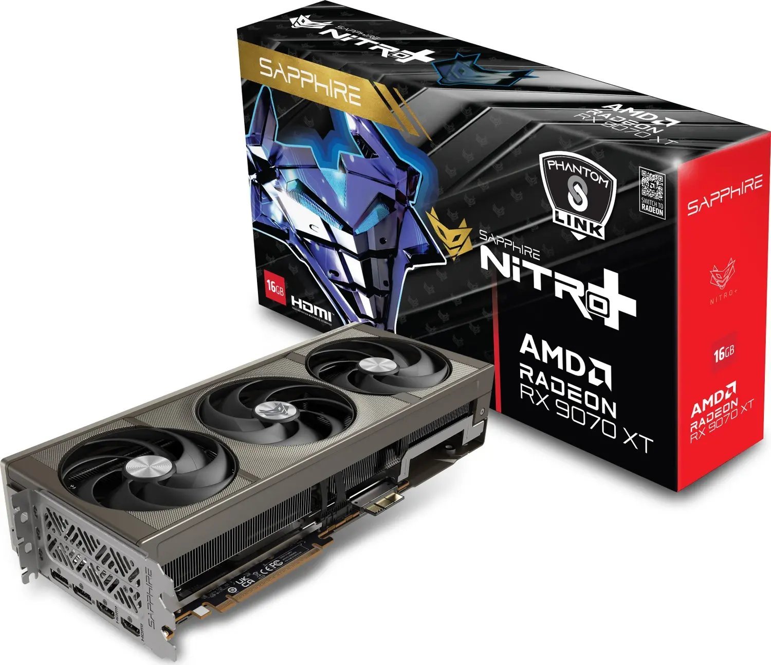 Sapphire Nitro+ Radeon RX 9070 XT PhantomLink 16GB GDDR6 11348-08-20G