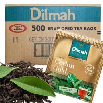 Herbata czarna ekspresowa Dilmah Ceylon Gold 1000g 1kg 500 torebek