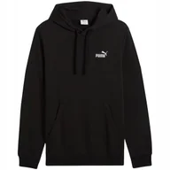 Bluzy męskie - Bluza męska Puma ESS Small No.1 Logo Hoodie TR czarna 682576 01 S - miniaturka - grafika 1