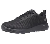 Sneakersy męskie - Skechers Męskie sneakersy Go Walk Max, Black Textile Trim, 50 EU - miniaturka - grafika 1