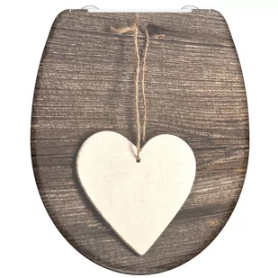 SCHÜTTE Deska sedesowa wolnoopadająca WOOD HEART, duroplast, nadruk - Deski sedesowe - miniaturka - grafika 1