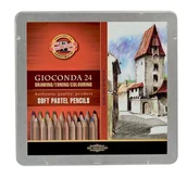 Przybory szkolne - Gioconda Pastele suche w drewnie 24 kolory - miniaturka - grafika 1
