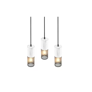 Czarno-biała lampa wisząca ø 28 cm Tosh – Trio - Lampy sufitowe - miniaturka - grafika 1