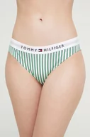 Stroje kąpielowe - Tommy Hilfiger figi kąpielowe kolor zielony miękka miseczka - miniaturka - grafika 1