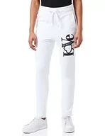 Spodnie damskie - Love Moschino Damskie spodnie do joggingu o luźnym kroju, Optyczny biały, 40 - miniaturka - grafika 1