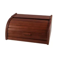 Chlebaki - Chlebak drewniany mały 32 x 26 x 16 cm ciemnobrązowy - miniaturka - grafika 1