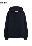Bluzy męskie - Seidensticker Męska bluza oversized fit z długim rękawem, granatowy, S - miniaturka - grafika 1