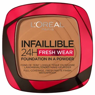 L'Oréal Paris Infaillible 24h Fresh Wear Powder Foundation Hazelnut - Podkłady do twarzy - miniaturka - grafika 1