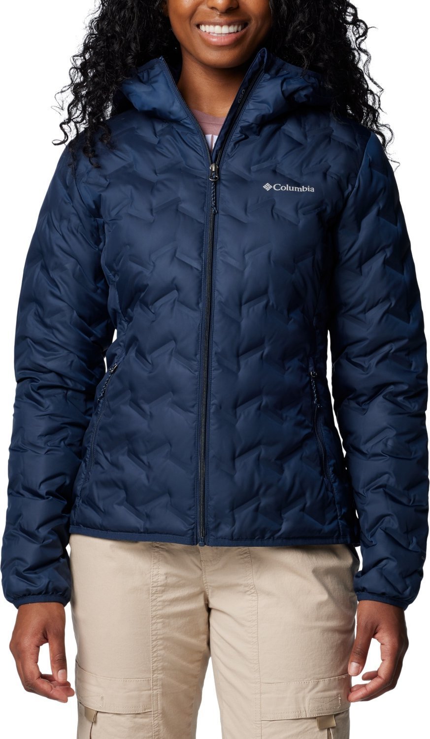 Kurtka męska Columbia Delta Ridge II Down Hooded Jacket 2088253464 Granatowy S