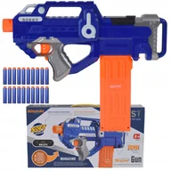 Zabawki militarne - BEZPIECZNA WYRZUTNIA AUTOMATYCZNA KARABIN NA MIĘKKIE STRZAŁKI PIANKI ZABAWA - miniaturka - grafika 1