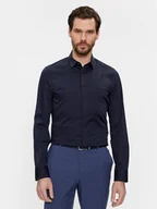 Koszule męskie - Calvin Klein Koszula K10K110856 Granatowy Slim Fit - miniaturka - grafika 1