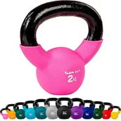 Kettlebell - Movit Kettlebell  gumowany 2 kg M63639 - miniaturka - grafika 1