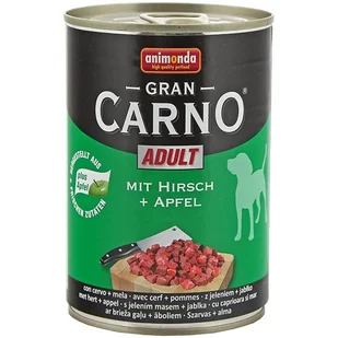 Animonda Grancarno Adult Hirsch Apfel Jeleń + Jabłko 400G - Mokra karma dla psów - miniaturka - grafika 5