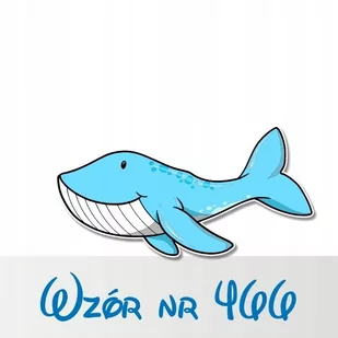 Naklejka na ścianę 50cm Wieloryb 466, 50x25 cm - Naklejki na ścianę - miniaturka - grafika 1