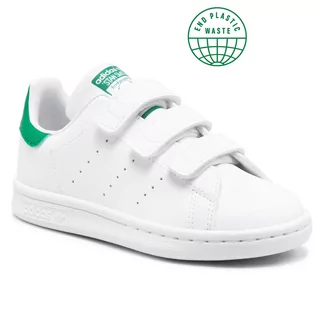 Buty dla chłopców - Adidas Buty Stan Smith Cf C FX7534 Ftwwht/Fthwht/Green - grafika 1
