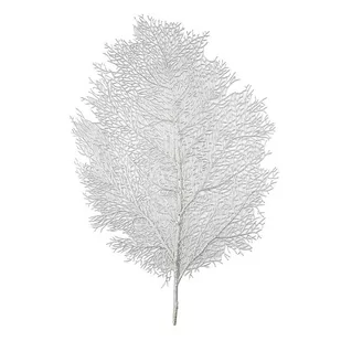 Altom Mata Stołowa Podkładka Na Stół Plastikowa Liść Srebrna 49 X 37 Cm - Obrusy i serwetki - miniaturka - grafika 1