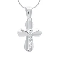 Biżuteria religijna - Zawieszka KRZYŻ krzyżyk SREBRO 925 - miniaturka - grafika 1
