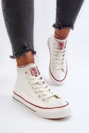 Trampki damskie - Trampki Damskie Wysokie Big Star NN274276 Białe-39 - miniaturka - grafika 1