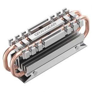 GRAUGEAR G-M2HS06 system chłodzenia komputerów M.2 NVMe SSD Radiator Aluminium, Miedziany - Tuning komputera - akcesoria - miniaturka - grafika 1