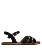 Buty dla dziewczynek - Tommy Hilfiger Sandały T3A2-34280-0326 S Czarny - miniaturka - grafika 1