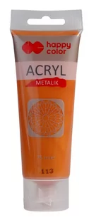 Happy Color, Farba akrylowa METALIK, miodowe złoto, 75 ml - Farby i media malarskie - miniaturka - grafika 1