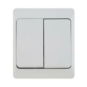 Wyłączniki światła i elektryczne - Elektro-Plast Wyłącznik nadtynkowy N. HERMES świecznikowy ŁNT-5 biały 0332-02 - miniaturka - grafika 1