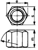 Śruby i nakrętki - Nakrętka 6-kątna DIN6330B M22/34 AMF - miniaturka - grafika 1