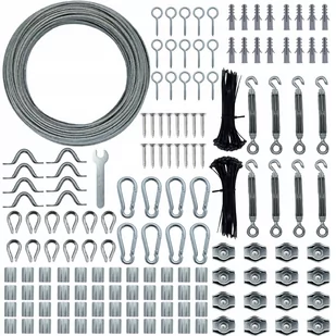 LINKA LINA STALOWA 60M 2MM NIERDZEWNA OCYNKOWANA ZESTAW 153W1 7x7 SPLOT - Akcesoria motoryzacyjne - miniaturka - grafika 1