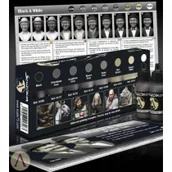 Akcesoria do gier planszowych - Scale 75 Black and White Paint Set - miniaturka - grafika 1