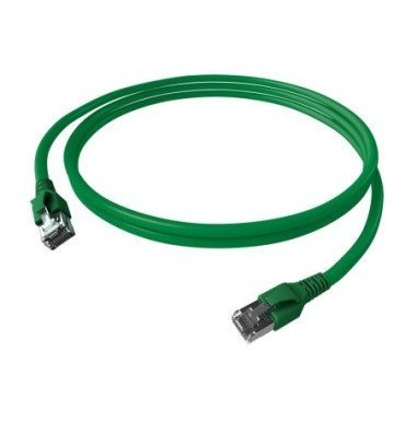 Kabel krosowy EasyLan FlexBoot Cat.6A, S/FTP, zielony, 7,5 m