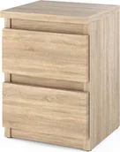 Szafki nocne - STIV MöbelNightstand - Szafka nocna z 2 szufladami - Dąb Sanoma wys. 40cm szer. 30cm gł. 30cm - miniaturka - grafika 1