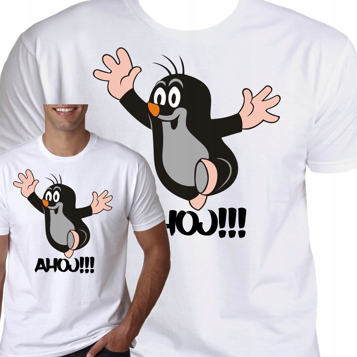 KOSZULKA KRECIK BAJKA SĄSIEDZI RUMCAJS PREZENT URODZINY AHOJ S 0447