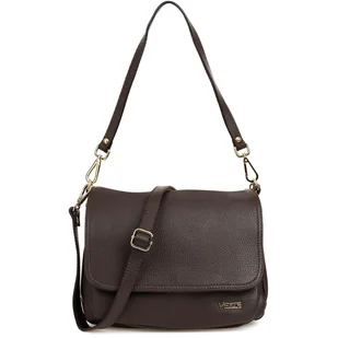 Torebka Skórzana Vezze Palmare Choco - Torebki damskie - miniaturka - grafika 1