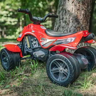 Lumarko Quad Racing Team Czerwony Na Pedały Od 3 Lat! - Pojazdy elektryczne dla dzieci - miniaturka - grafika 4