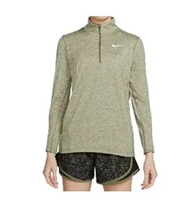 Nike Damska koszulka do biegania z zamkiem błyskawicznym na półkę - Koszulki i topy damskie - miniaturka - grafika 1