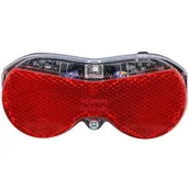 Lampki rowerowe - Lampka rowerowa tylna LED baterie odblask DUNLOP - miniaturka - grafika 1