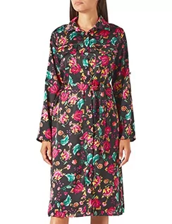 Sukienki - Liquorish Damska sukienka w kwiaty midi w kolorze wielokolorowym i czarnym na ślub, czarna, 16 - grafika 1