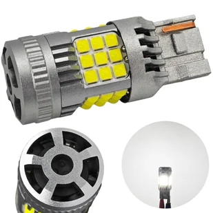 Żarówka Led W21W, 7440 12-24V Bez Błędu 2200Lm Biała - Żarówki samochodowe - miniaturka - grafika 1