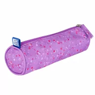 Piórniki - Hamelin Piórnik tuba Oxford Floral ciemnofioletowy - miniaturka - grafika 1